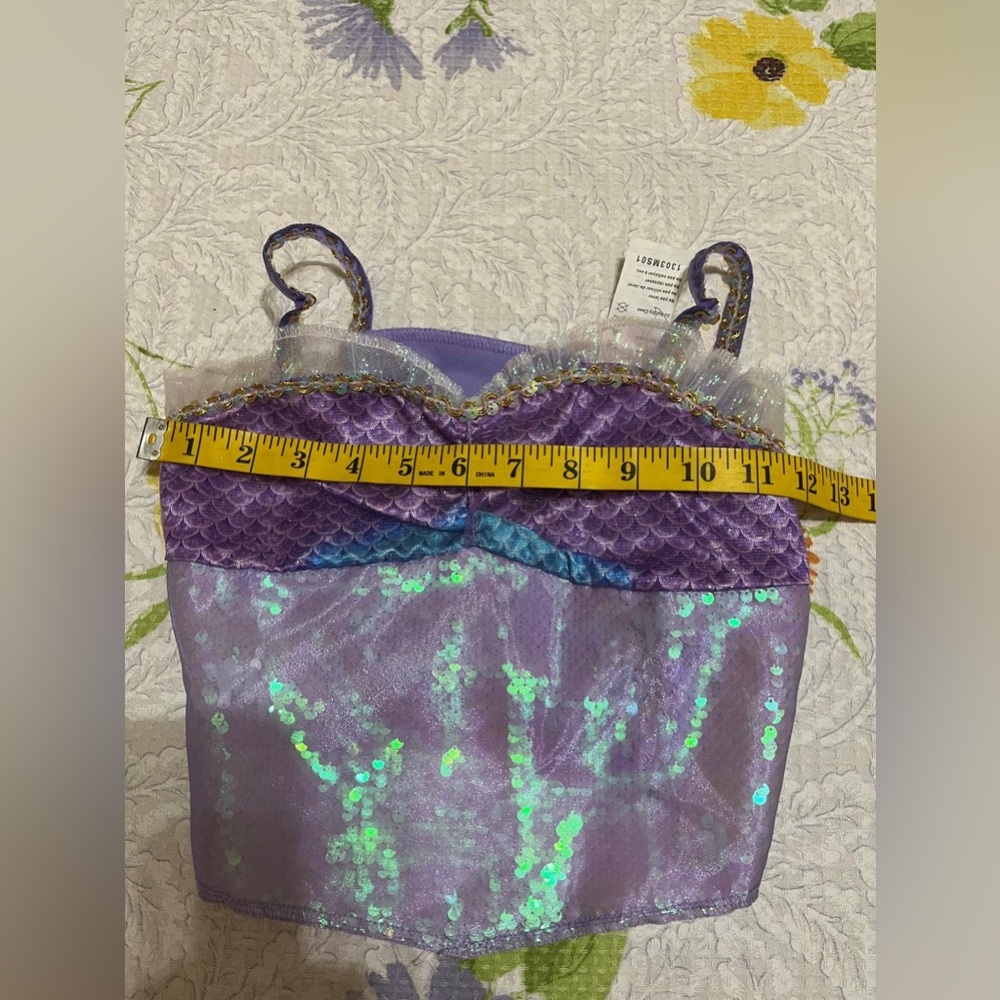 (22) Purple and Blue Sequin Mermaid Top - Picture 8 of 16